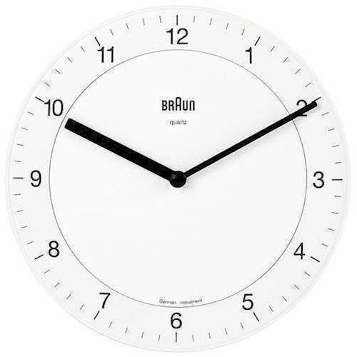 Image of Braun væg ure hård plast præcist quartz ur, model BNC006WHWH